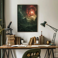 Fantastical Swirling Vortex Futuristic Sci-Fi Poster PosterGoat