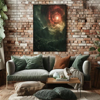 Fantastical Swirling Vortex Futuristic Sci-Fi Poster PosterGoat