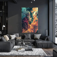 Fantastical Wizard in Mystical Cosmic Setting - Pop Culture Poster PosterGoat