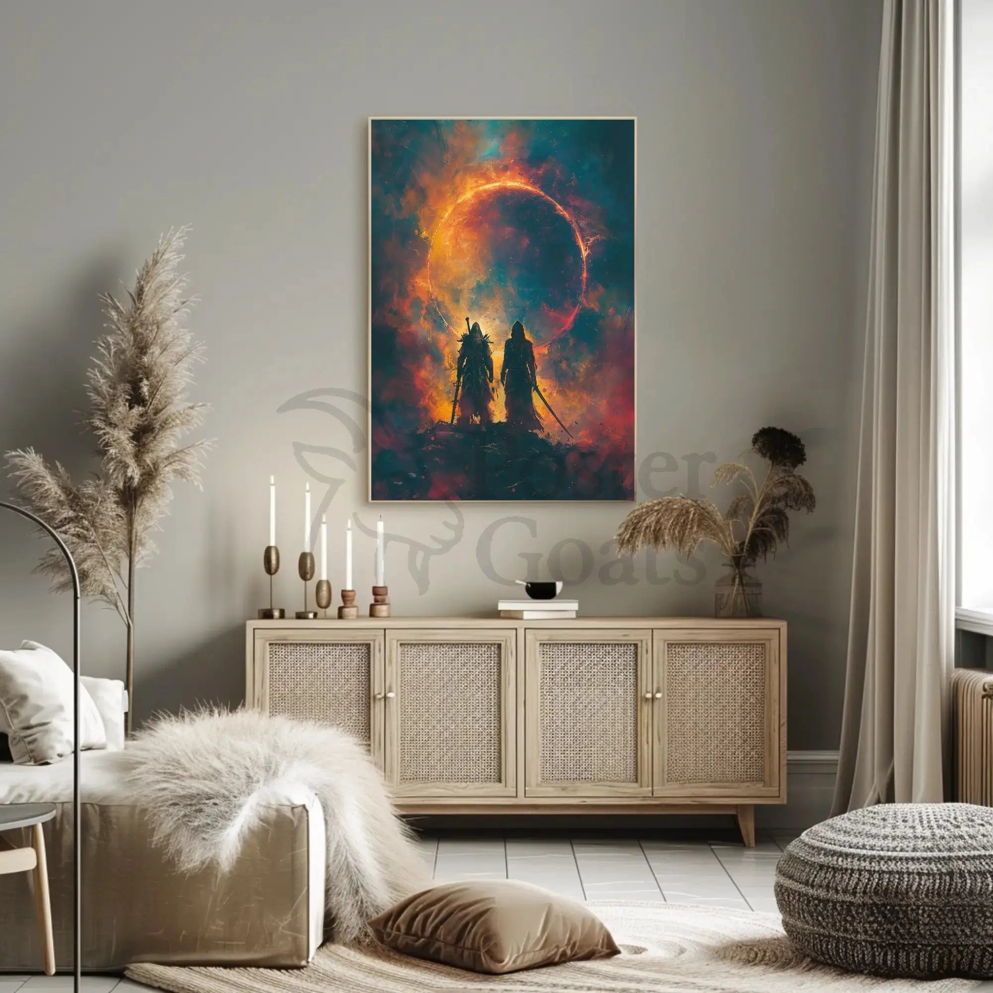 Fantasy Battle Epic: Abstract, Artistic, or Pop Culture Poster PosterGoat
