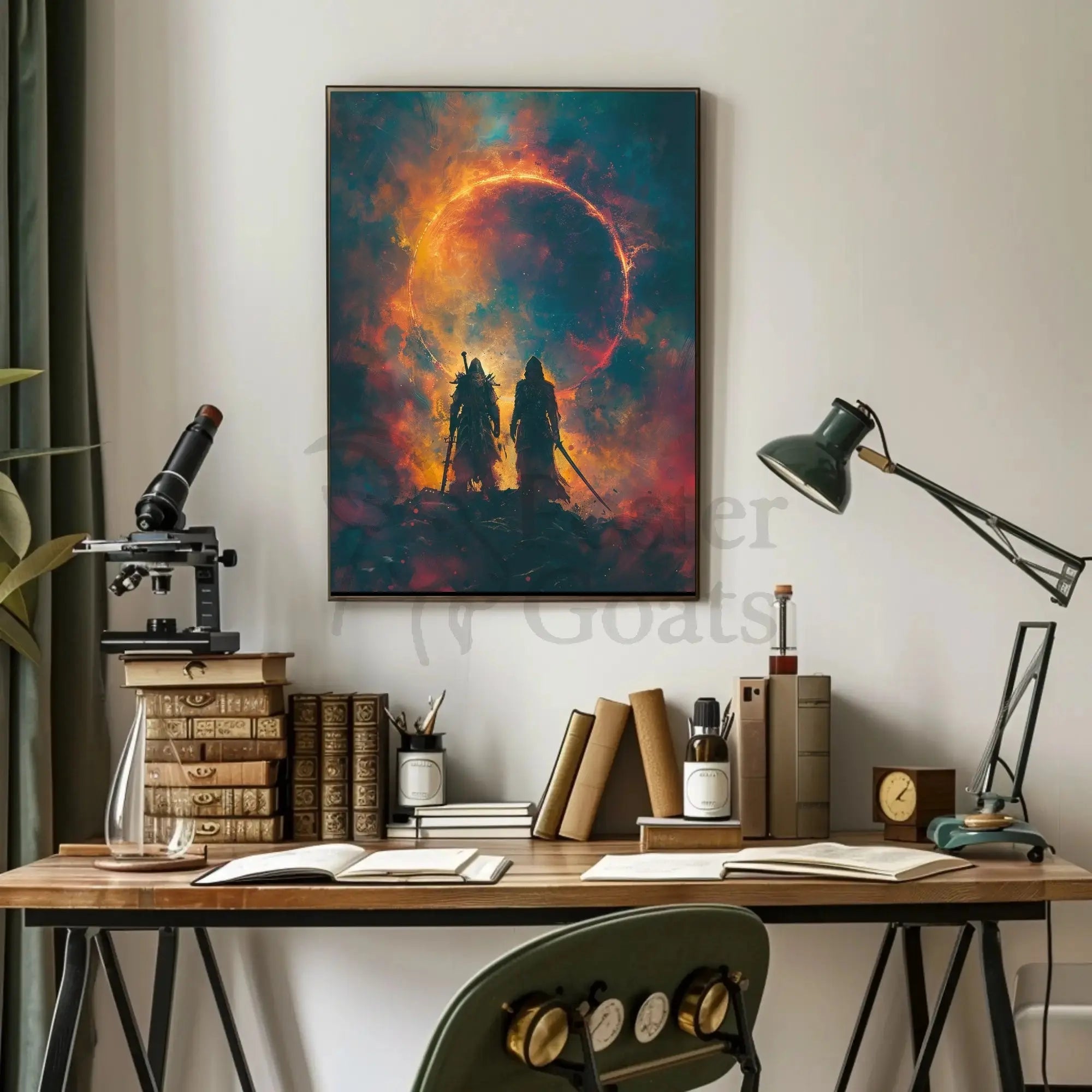 Fantasy Battle Epic: Abstract, Artistic, or Pop Culture Poster PosterGoat