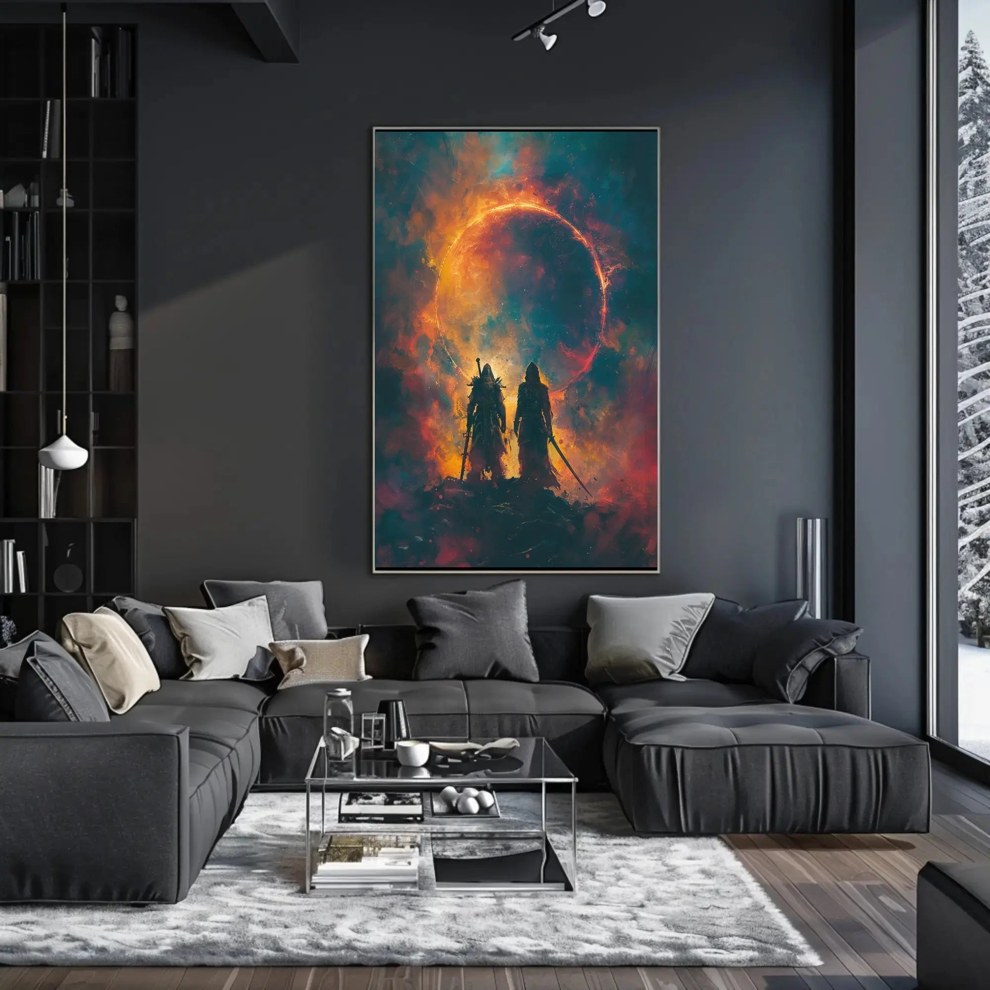 Fantasy Battle Epic: Abstract, Artistic, or Pop Culture Poster PosterGoat