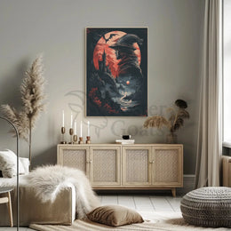 Fantasy Castle Adventure in Dark Medieval Times Poster PosterGoat