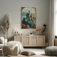 Fantasy Castle with Romantic Era Charm Poster PosterGoat