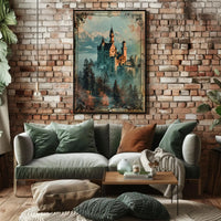 Fantasy Castle with Romantic Era Charm Poster PosterGoat