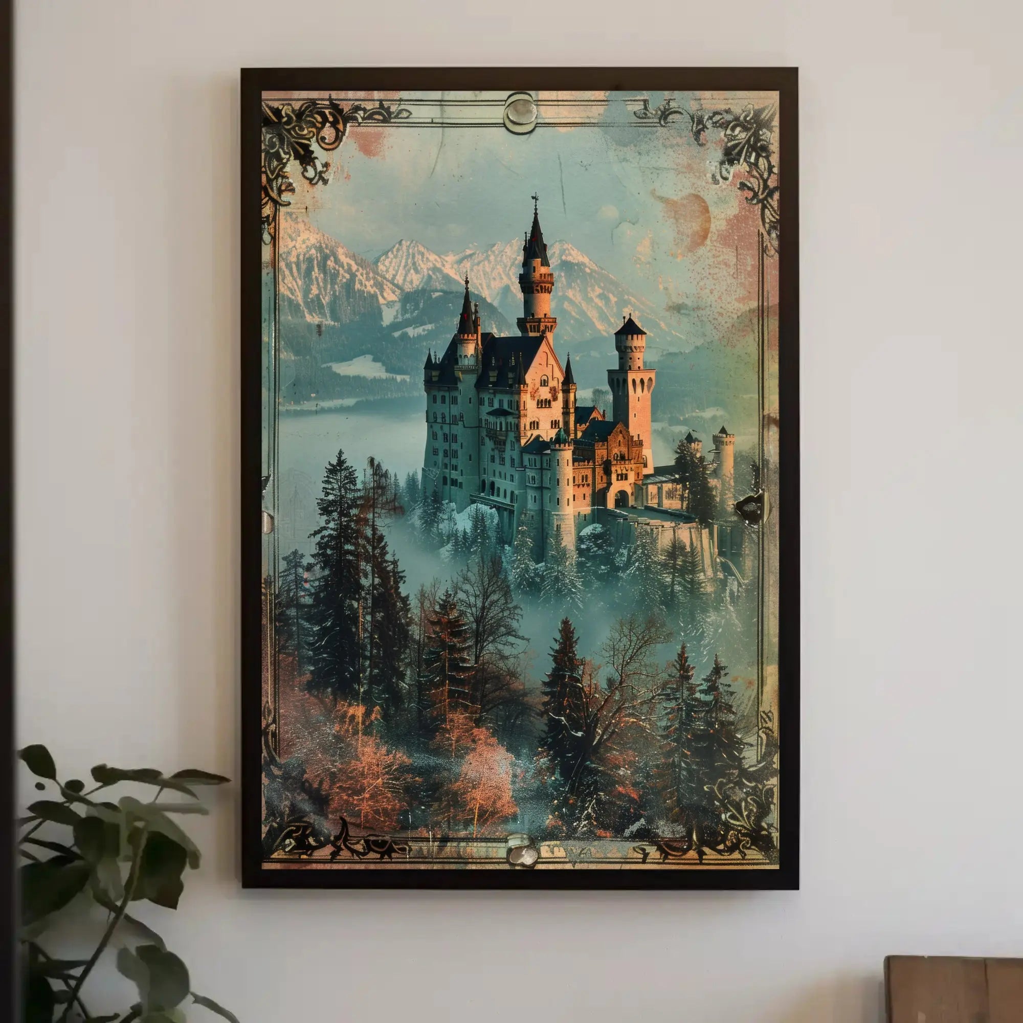 Fantasy Castle with Romantic Era Charm Poster PosterGoat