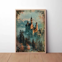 Fantasy Castle with Romantic Era Charm Poster PosterGoat