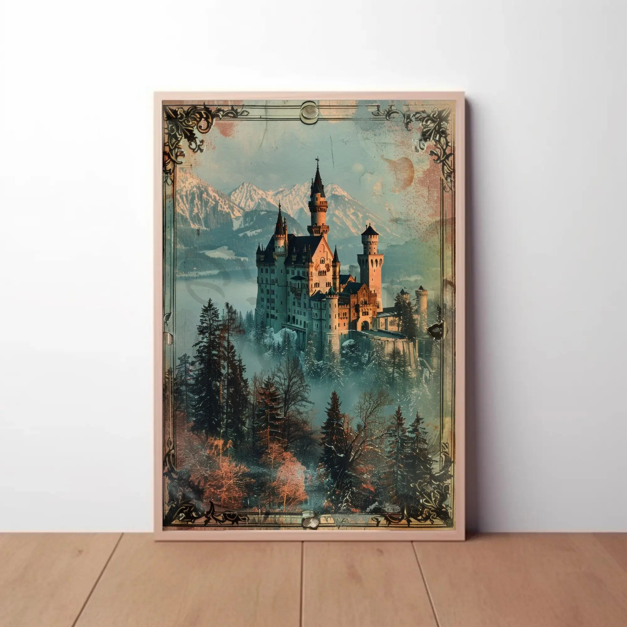 Fantasy Castle with Romantic Era Charm Poster PosterGoat