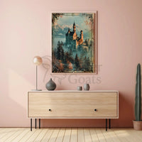 Fantasy Castle with Romantic Era Charm Poster PosterGoat