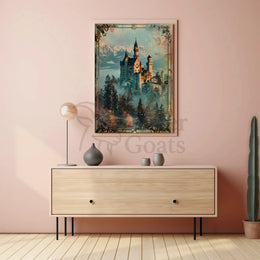 Fantasy Castle with Romantic Era Charm Poster PosterGoat