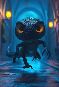 Fantasy Dragon Lizard Adventure Animal Poster PosterGoat