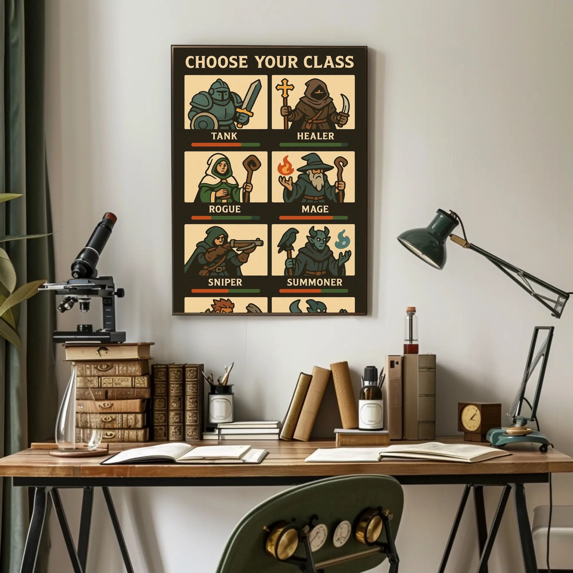 Fantasy RPG Characters: Medieval Adventure in Mythology Poster PosterGoat