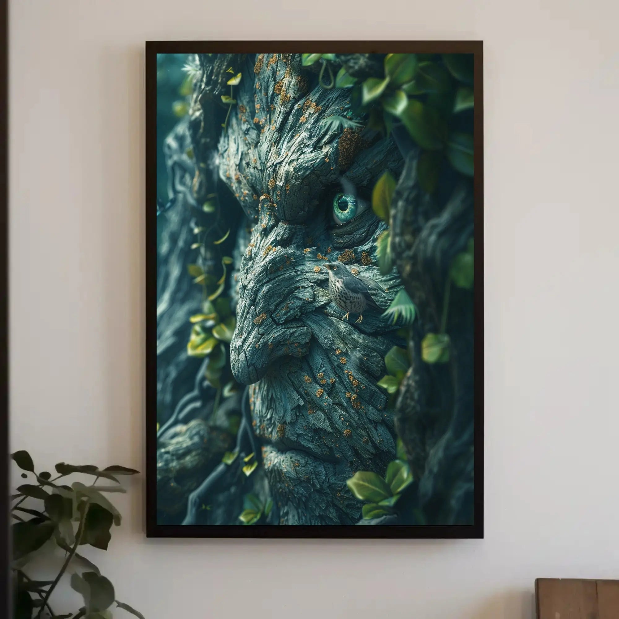 Fantasy Tree Spirit Enchantment, Artistic Pop Culture Poster PosterGoat