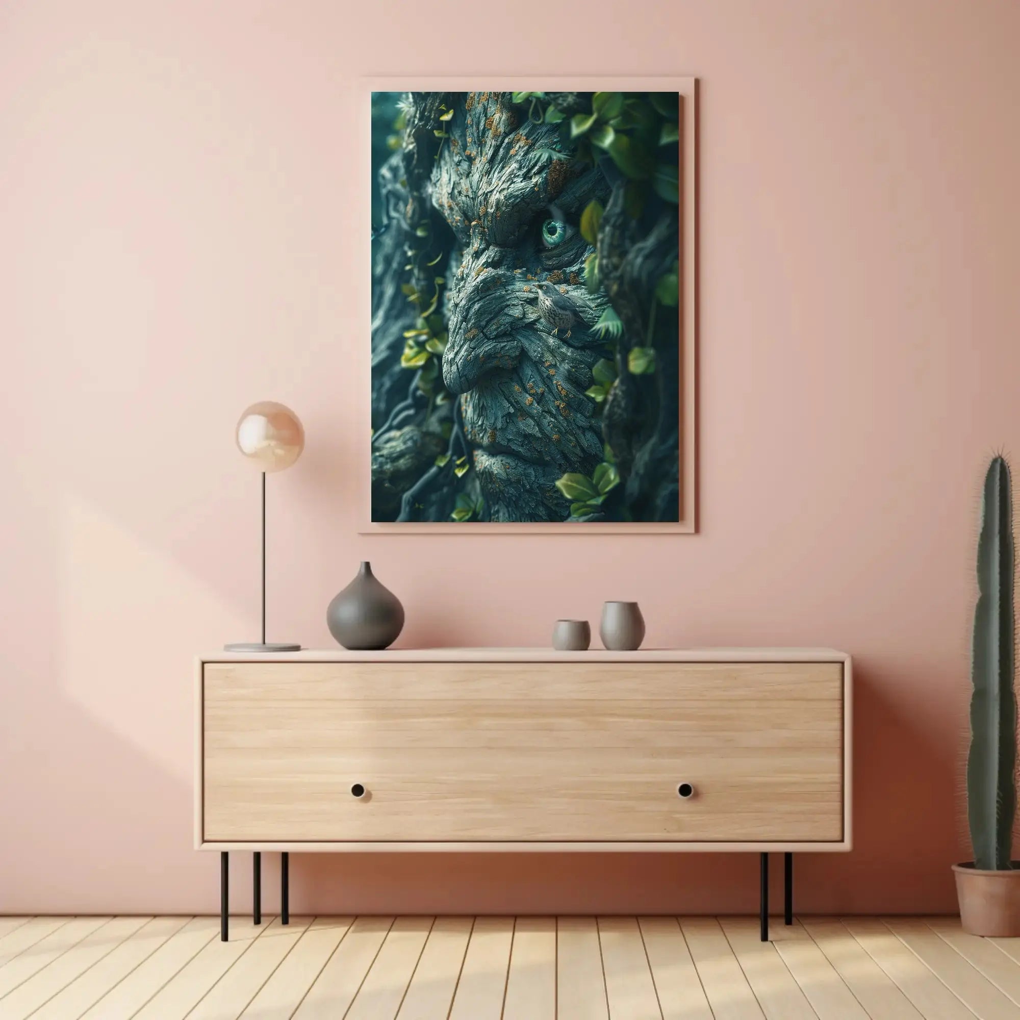 Fantasy Tree Spirit Enchantment, Artistic Pop Culture Poster PosterGoat