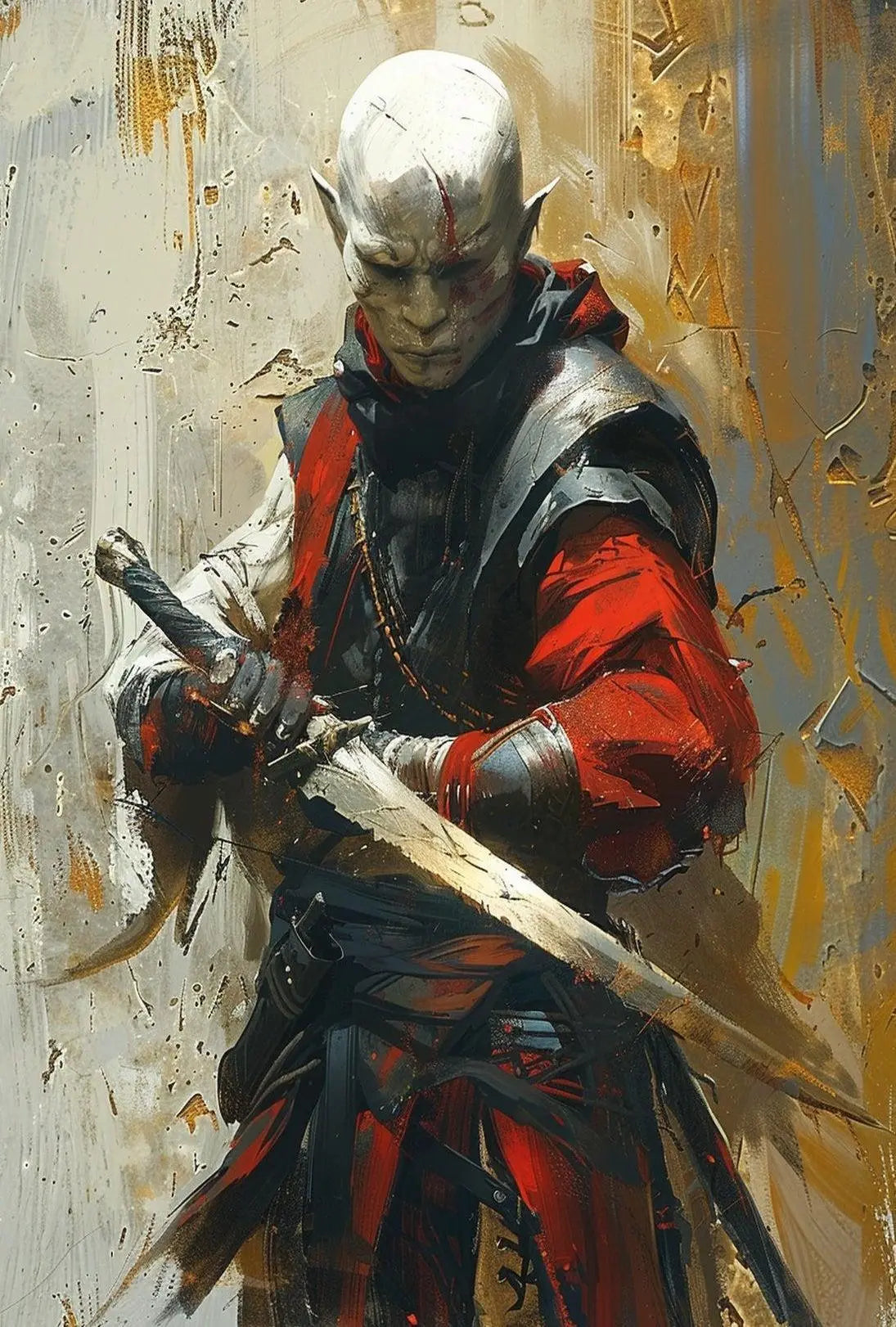 Fantasy Warrior Art Print for Artistic or Pop Culture Poster PosterGoat