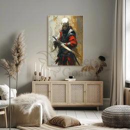Fantasy Warrior Art Print for Artistic or Pop Culture Poster PosterGoat