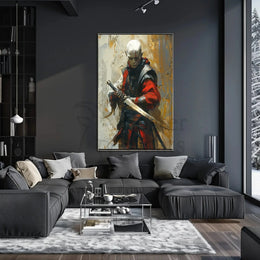 Fantasy Warrior Art Print for Artistic or Pop Culture Poster PosterGoat