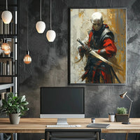 Fantasy Warrior Art Print for Artistic or Pop Culture Poster PosterGoat