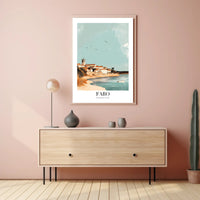 Faro Coastal Scene: A Travel Poster PosterGoat