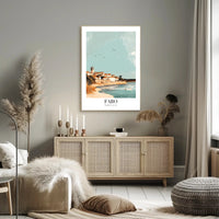 Faro Coastal Scene: A Travel Poster PosterGoat
