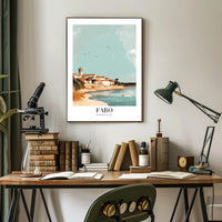 Faro Coastal Scene: A Travel Poster PosterGoat