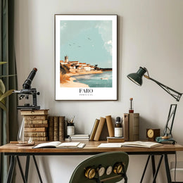 Faro Coastal Scene: A Travel Poster PosterGoat