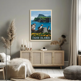 Faroe Islands Coastal Beauty Travel Poster PosterGoat