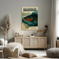 Fear The Freshwater Hunter Poster PosterGoat