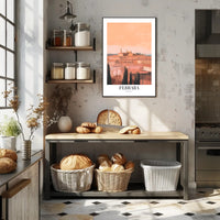 Ferrara Italian Cityscape Vintage Travel Poster PosterGoat