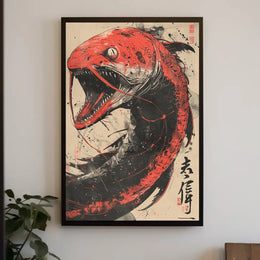 Fierce Dragon Creature Eastern Mythology Cultural Heritage Poster PosterGoat