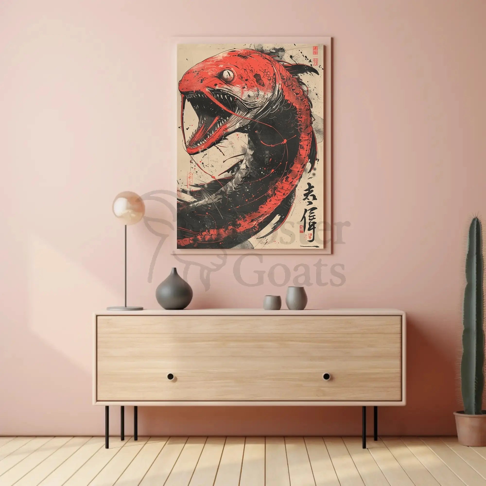 Fierce Dragon Creature Eastern Mythology Cultural Heritage Poster PosterGoat