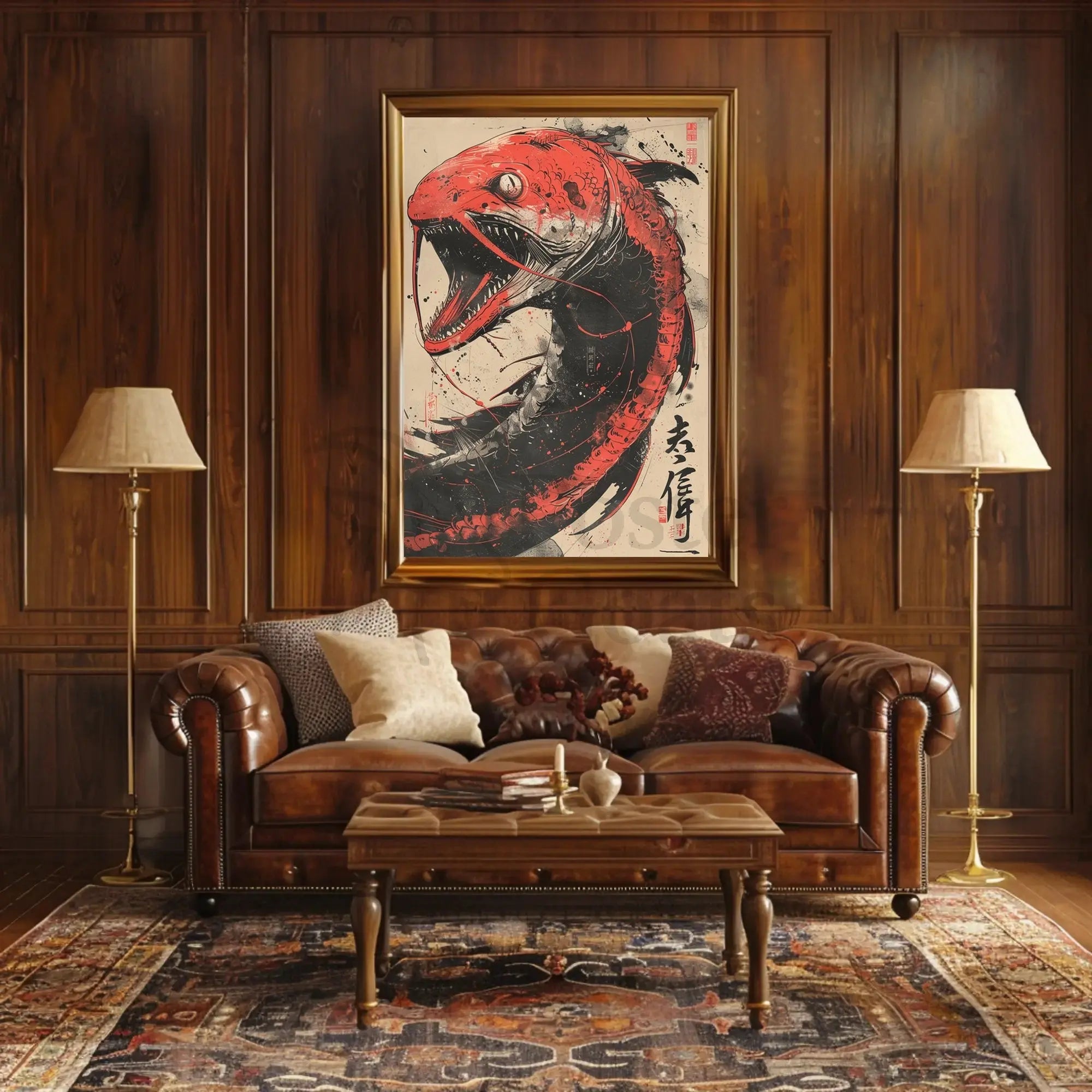 Fierce Dragon Creature Eastern Mythology Cultural Heritage Poster PosterGoat