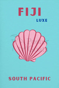 Fiji Luxe Tropical Paradise Travel Poster PosterGoat