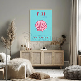 Fiji Luxe Tropical Paradise Travel Poster PosterGoat