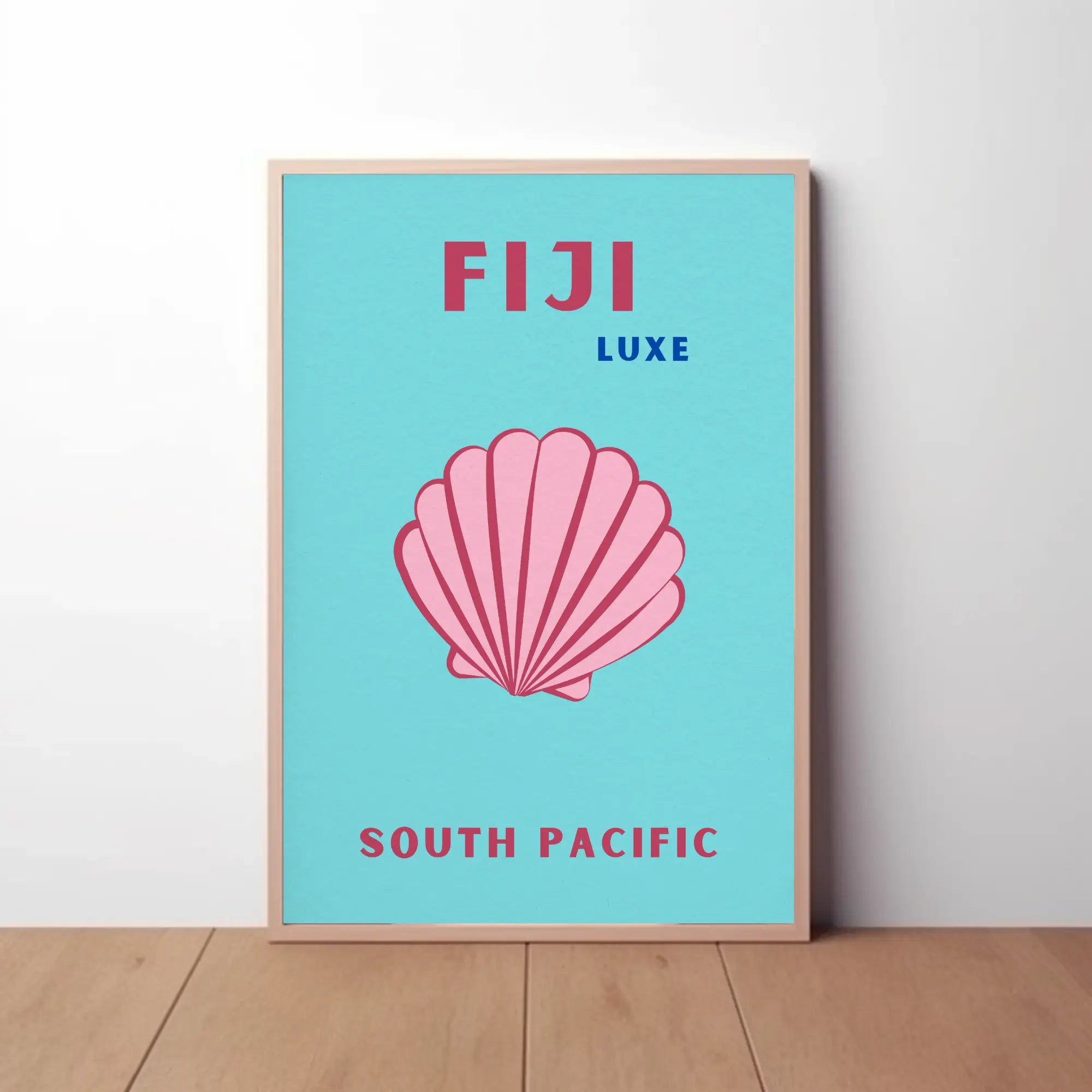 Fiji Luxe Tropical Paradise Travel Poster PosterGoat