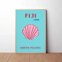 Fiji Luxe Tropical Paradise Travel Poster PosterGoat