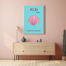 Fiji Luxe Tropical Paradise Travel Poster PosterGoat