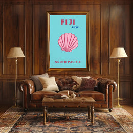 Fiji Luxe Tropical Paradise Travel Poster PosterGoat