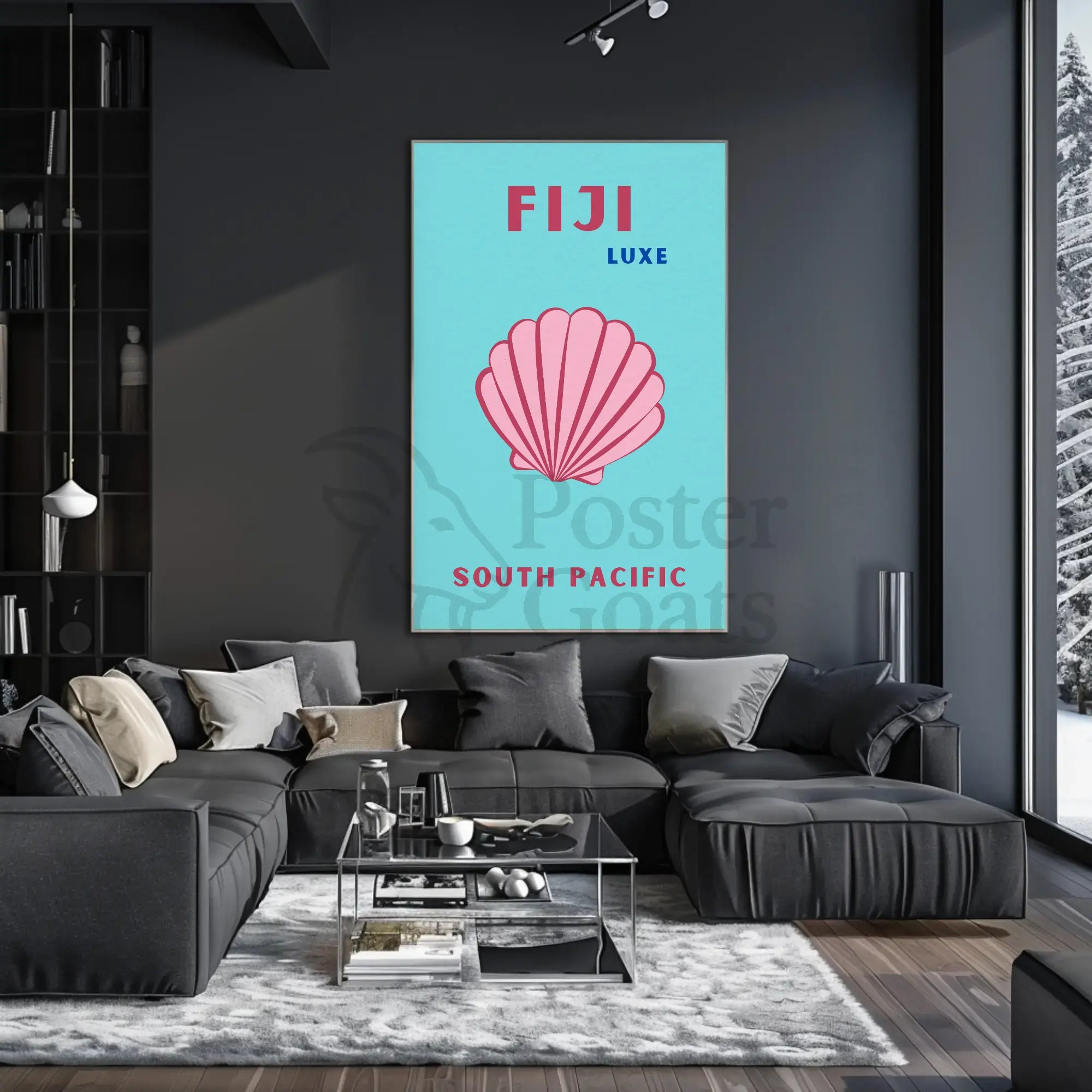 Fiji Luxe Tropical Paradise Travel Poster PosterGoat