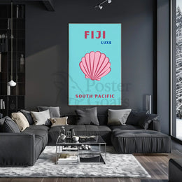 Fiji Luxe Tropical Paradise Travel Poster PosterGoat