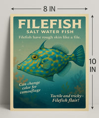 Filefish Salt Water Fish Poster PosterGoat