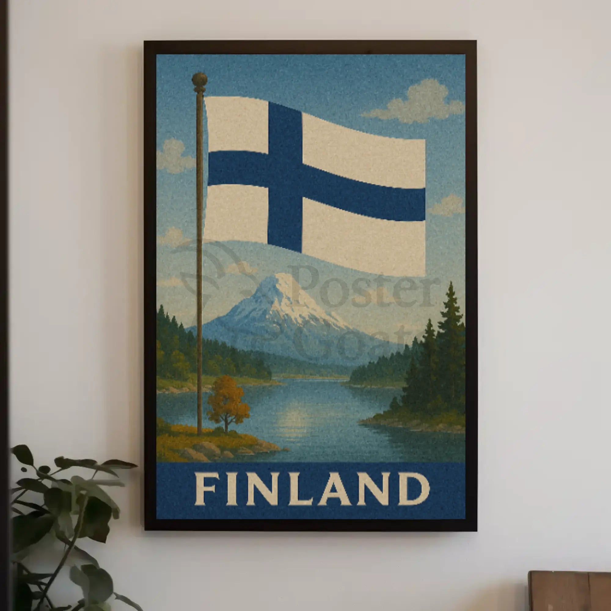 Finland's Scenic Beauty Vintage Travel Poster PosterGoat