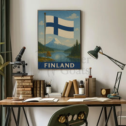 Finland's Scenic Beauty Vintage Travel Poster PosterGoat