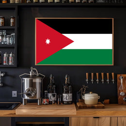 Flag of Jordan Patriotic Country Flag Poster PosterGoat