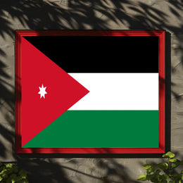 Flag of Jordan Patriotic Country Flag Poster PosterGoat