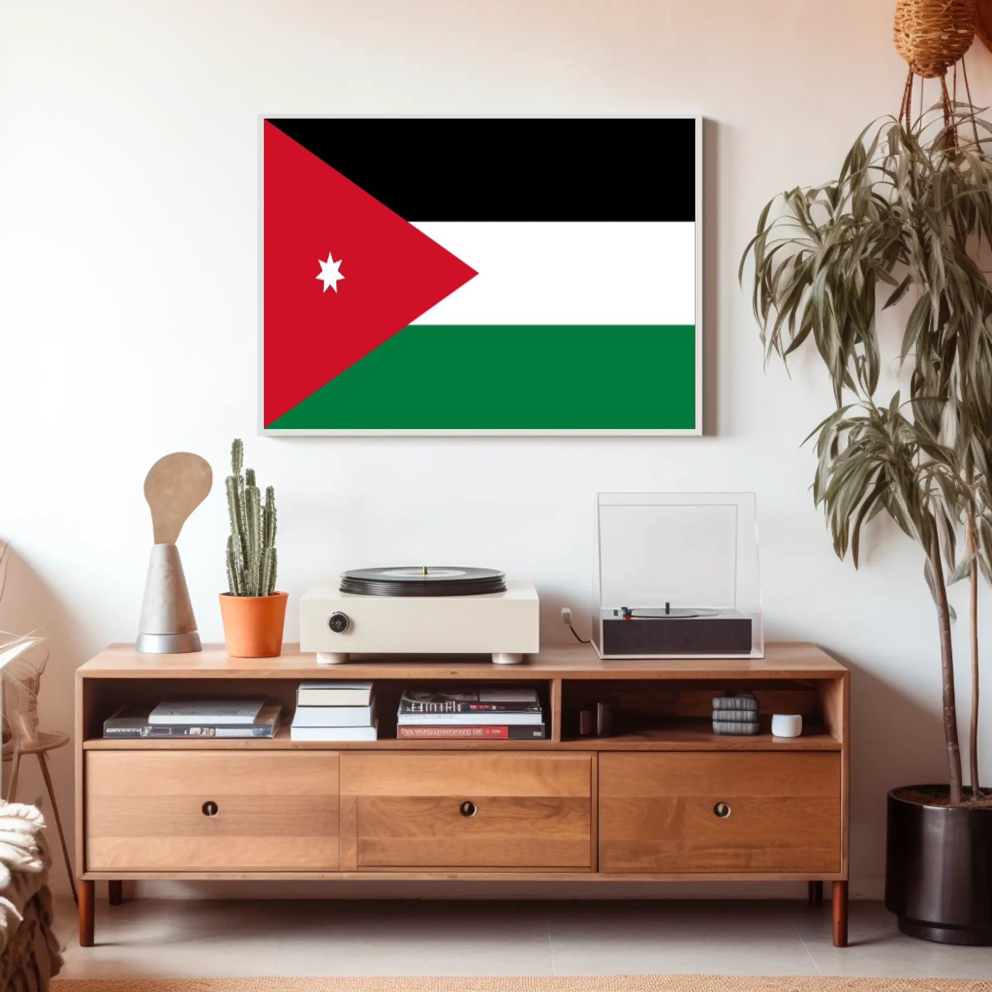Flag of Jordan Patriotic Country Flag Poster PosterGoat
