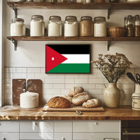 Flag of Jordan Patriotic Country Flag Poster PosterGoat