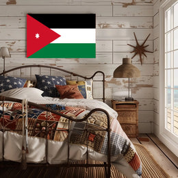 Flag of Jordan Patriotic Country Flag Poster PosterGoat