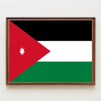 Flag of Jordan Patriotic Country Flag Poster PosterGoat