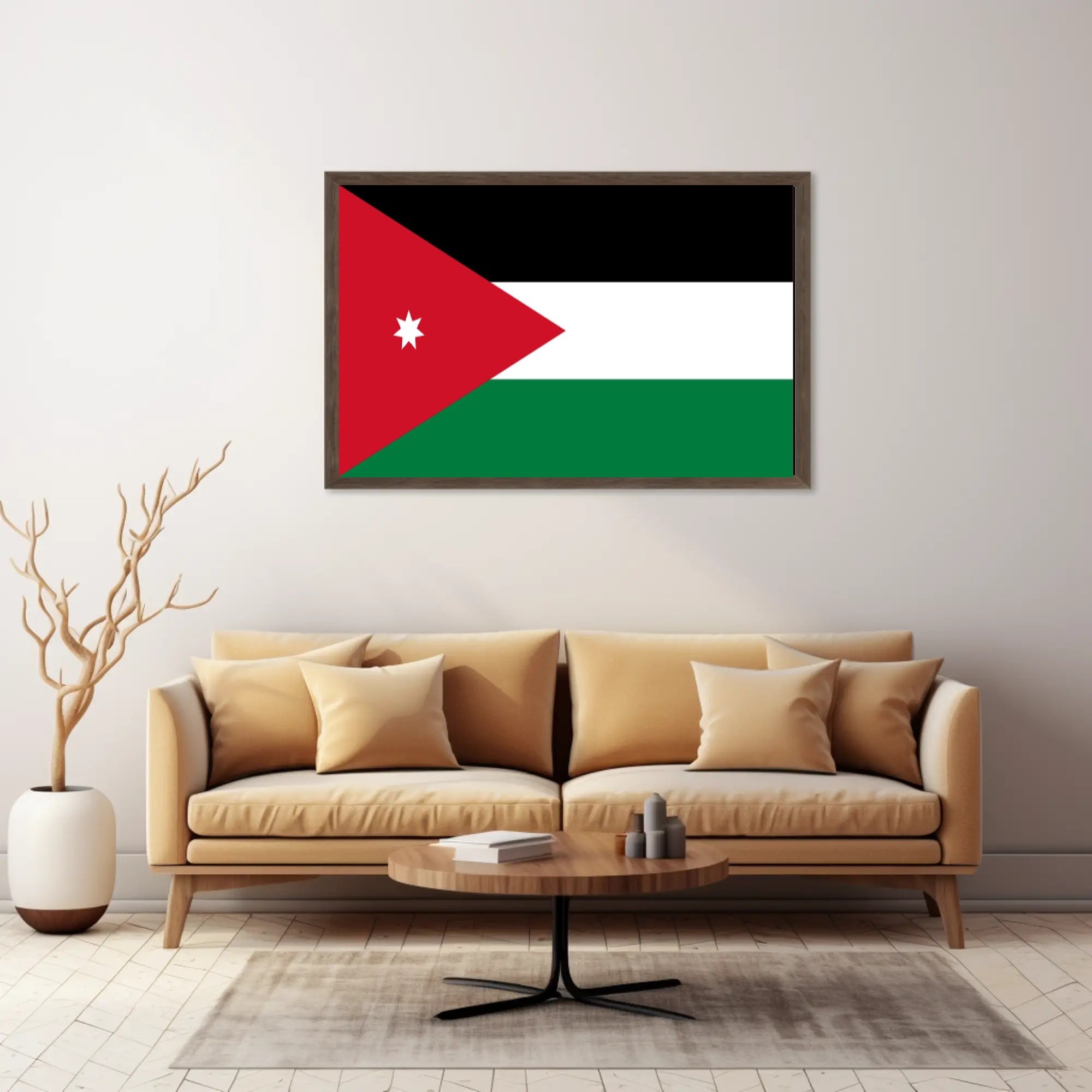Flag of Jordan Patriotic Country Flag Poster PosterGoat